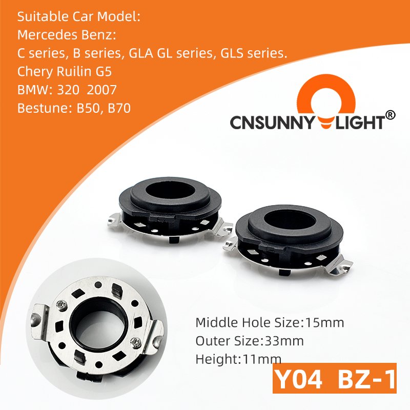 Car LED Headlight Light Bulb Others Accessories H7 Socket Base Retainer Holder Headlamp H1 Adapter Auto Lamp Holders Front Kit