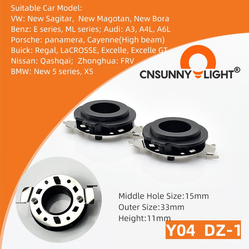 Car LED Headlight Light Bulb Others Accessories H7 Socket Base Retainer Holder Headlamp H1 Adapter Auto Lamp Holders Front Kit