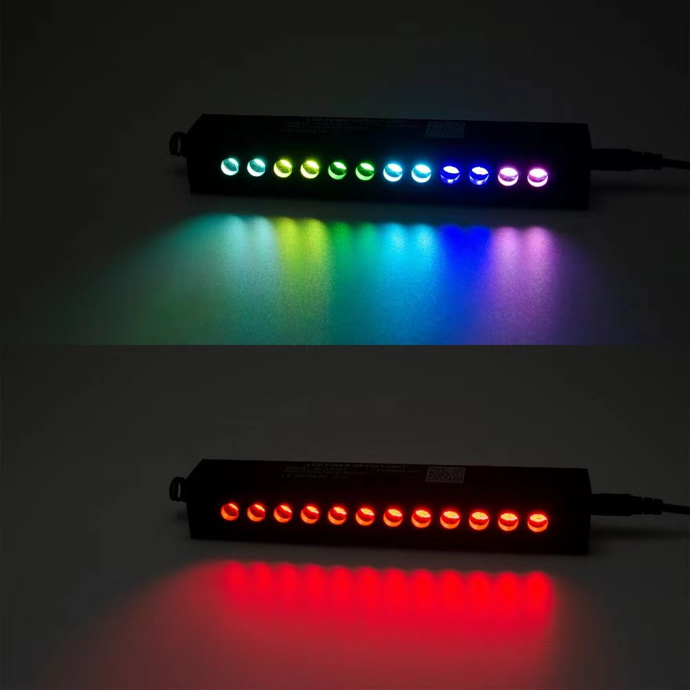 Kingshowstar 9W LED Fiber Optic Light Kit Car Ceiling Shooting Star Effect Sensory Room 12V Lighting Lighting Accessories
