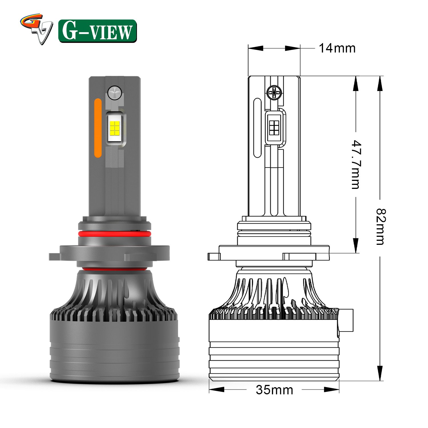 Gview G16 220W Car Light Bulb H11 H7 9006 Canbus Auto Accessories 360 10-18V H15 Luces Focos Kit 9005 H4 Led Headlights 48000Lm
