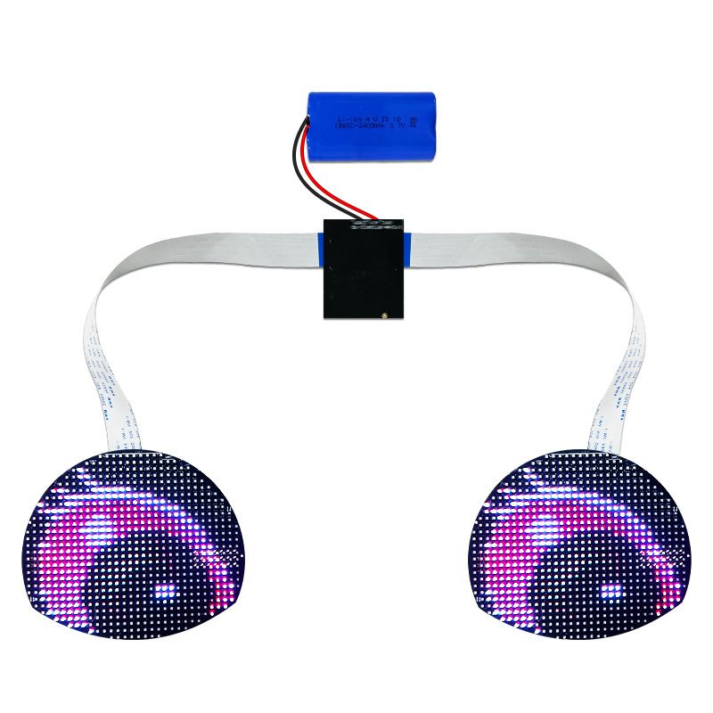 wholesale car devil's eye display app control winking eye display led car glow screen app control devil eyes light