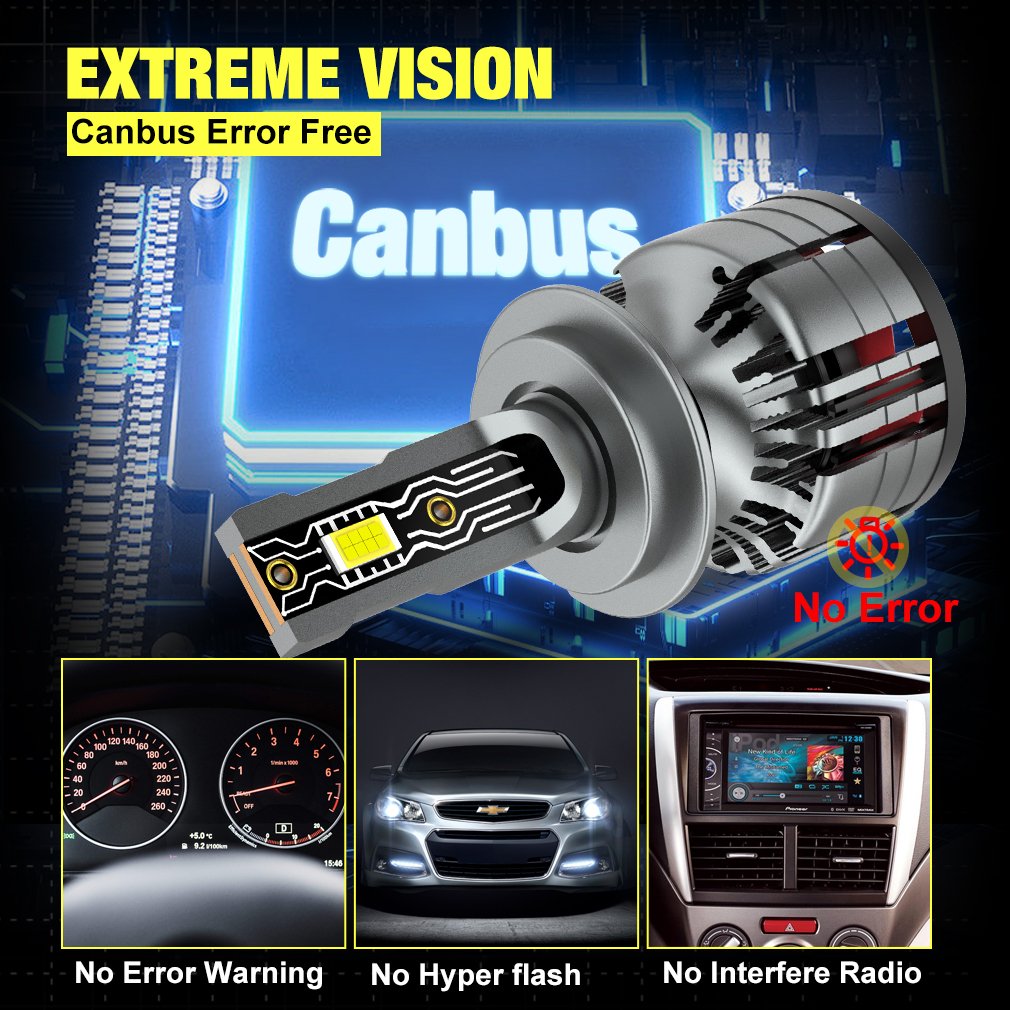 Other Car Light Accessories 70W 3570 CSP 15000LM 6500K H1 H4 H7 H8 H11 9005 HB3 9006 HB4 9012 HIR2 H13 9008 Auto Headlight Bulb