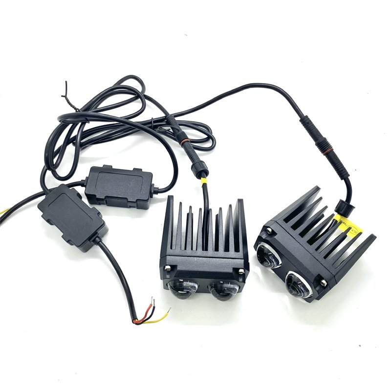 Motorcycle Led Work Light 60W Yellow White dual Color Fog Lamp Spotlight