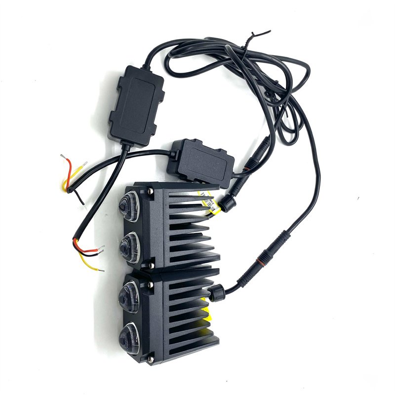 Motorcycle Led Work Light 60W Yellow White dual Color Fog Lamp Spotlight