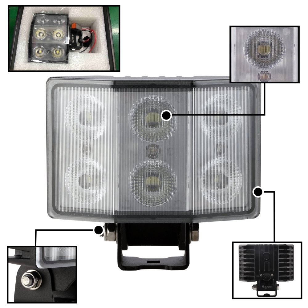 60w truck heavy machine tractor work lights 5inch square led work light flood beam other car light accessories