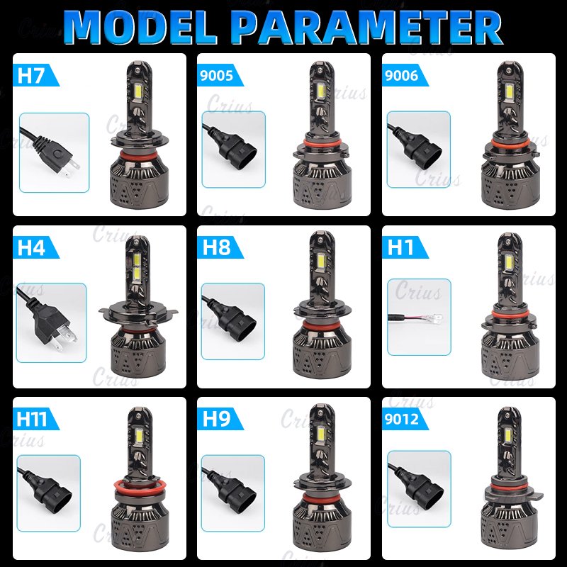 h7 headlight car led bulbs H4 H1H11 Car LED Headlight 9006 9012 880 auto lighting systems with Fan 6000K other auto electronics