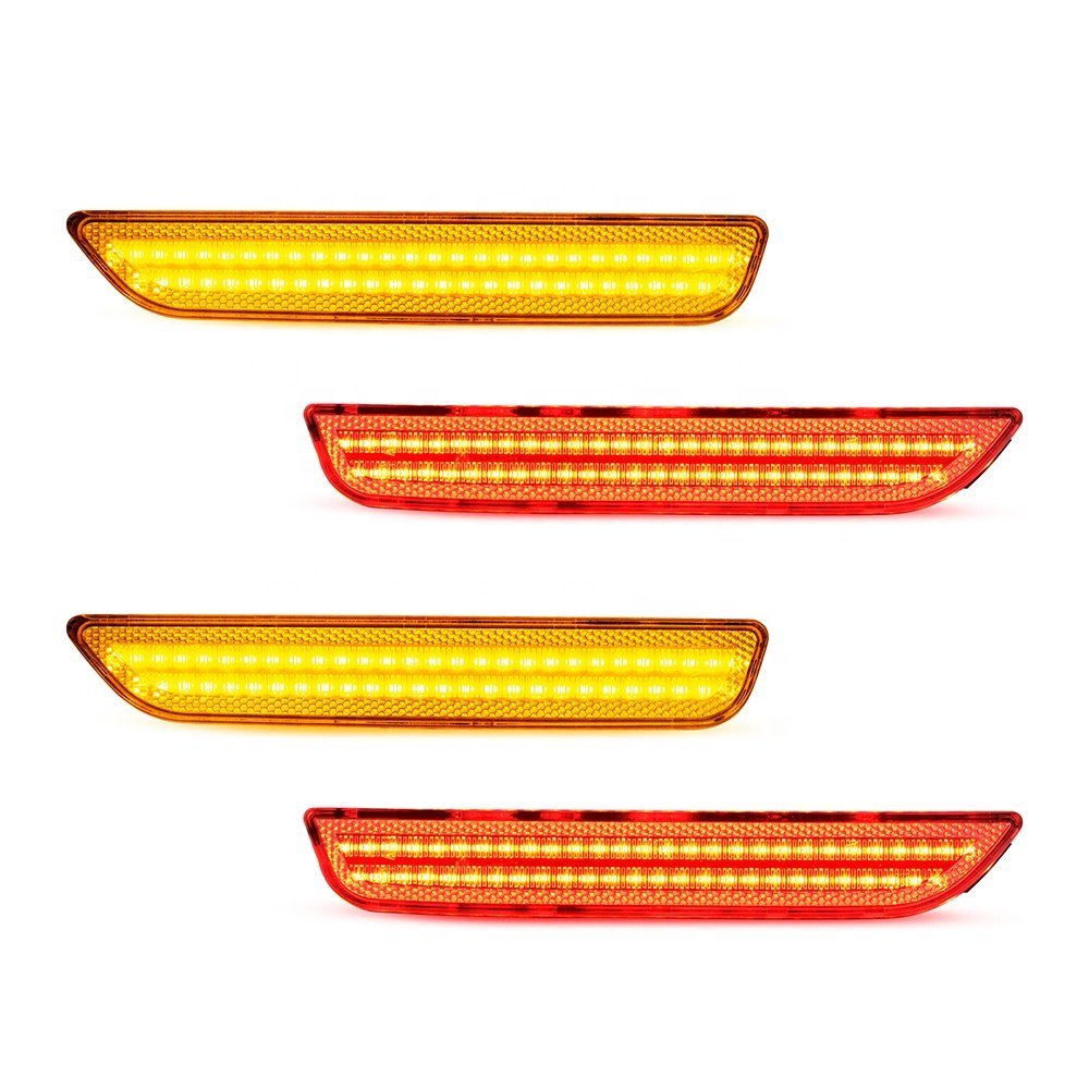 Front & Rear Bumper Lamp LED Side Marker Light for Ford Mustang 2010-2014 Car Accessories