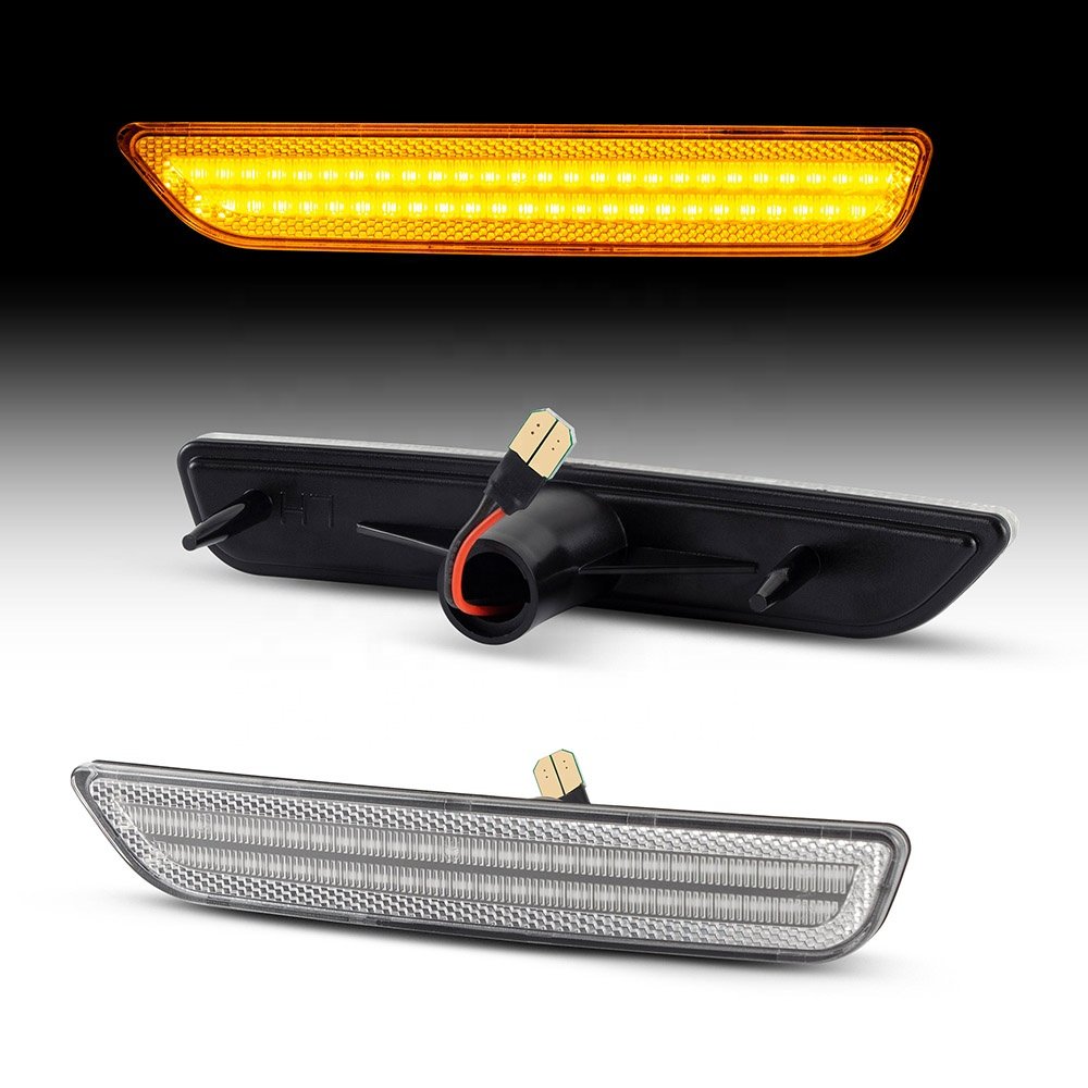 Front & Rear Bumper Lamp LED Side Marker Light for Ford Mustang 2010-2014 Car Accessories