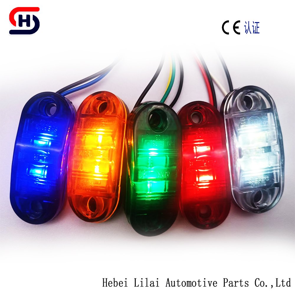New Condition LED Working Light Truck Side Lamp Polo 24V Stop Amber Red White Blue Green Colors 6V Alloy Jewelry