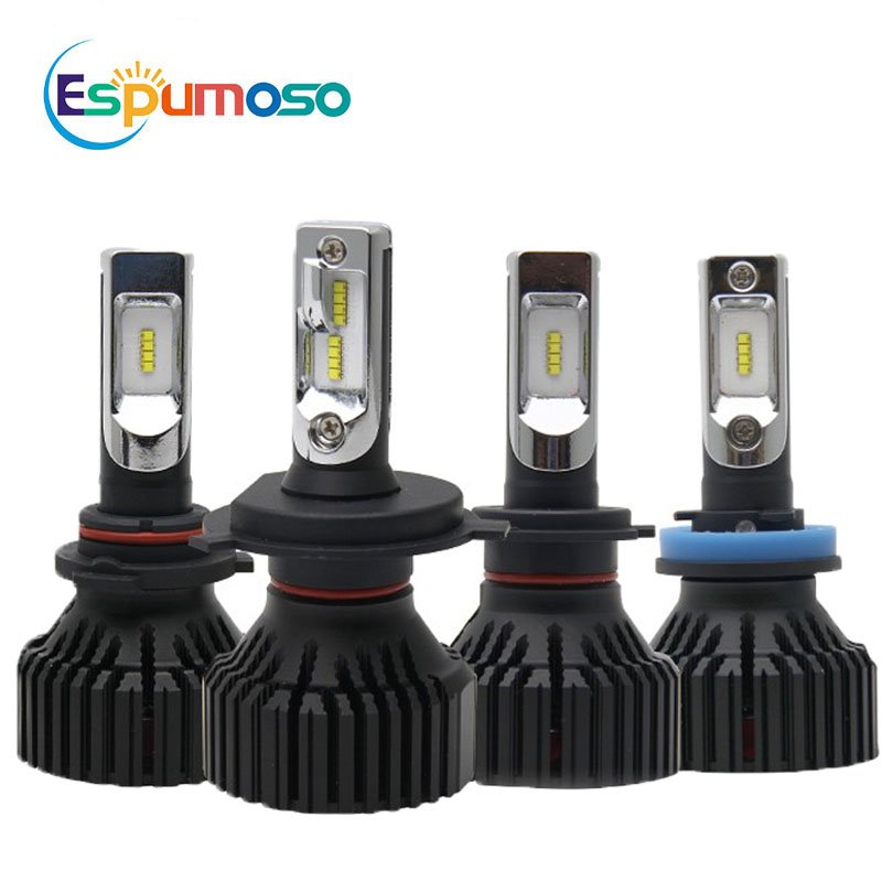 Others Car Light Accessories T8 Led Headlight 3570 Chips High Low Led Intelligent Headlights Headlamps Car Gadgets