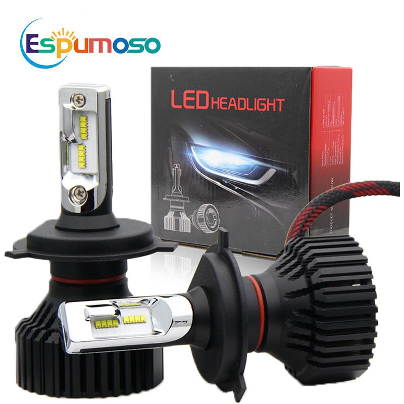 Others Car Light Accessories T8 Led Headlight 3570 Chips High Low Led Intelligent Headlights Headlamps Car Gadgets