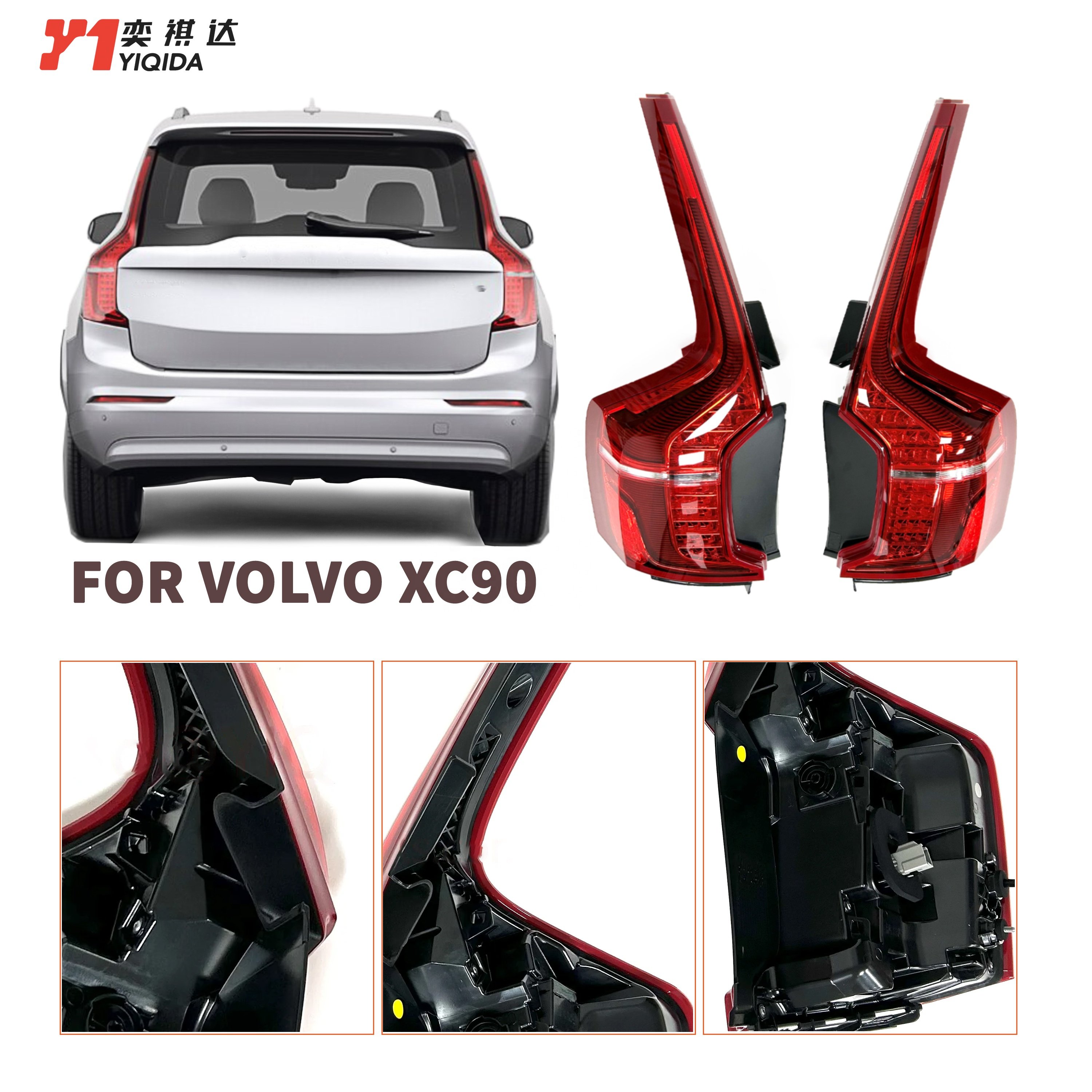 YIQIDA OEM Car Full Led Taillights Taillamp Tail Light Lamp Auto Lighting Systems Car Parts For Volvo XC60 XC90 V60 S60 S80 V90
