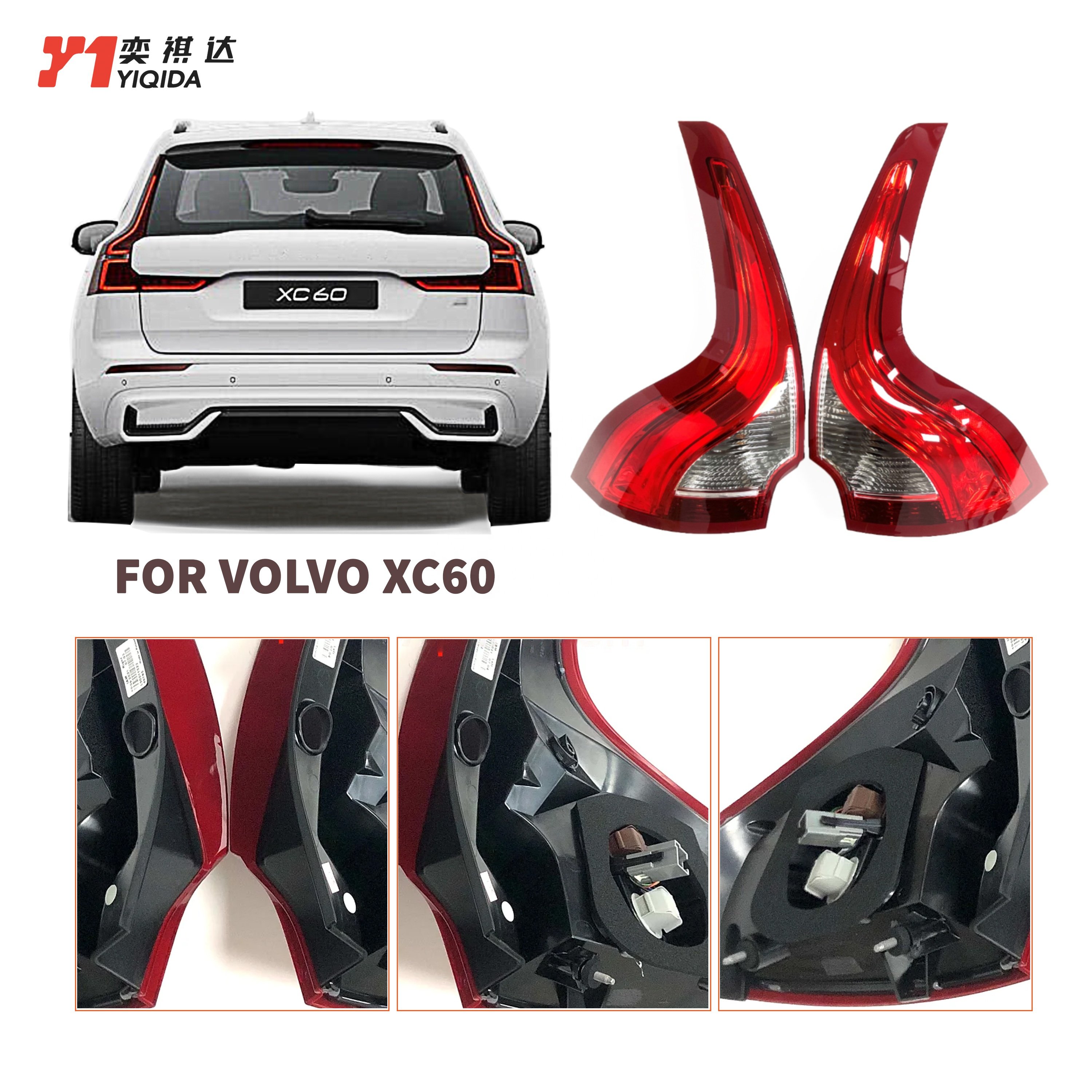 YIQIDA OEM Car Full Led Taillights Taillamp Tail Light Lamp Auto Lighting Systems Car Parts For Volvo XC60 XC90 V60 S60 S80 V90