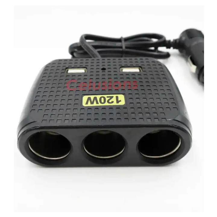 Wholesale Bulk Package Quality Top Car USB Socket Bluetooth Connect 3 Socket 1512 Car Socket Cigarette Lighter EV Charger Cheap