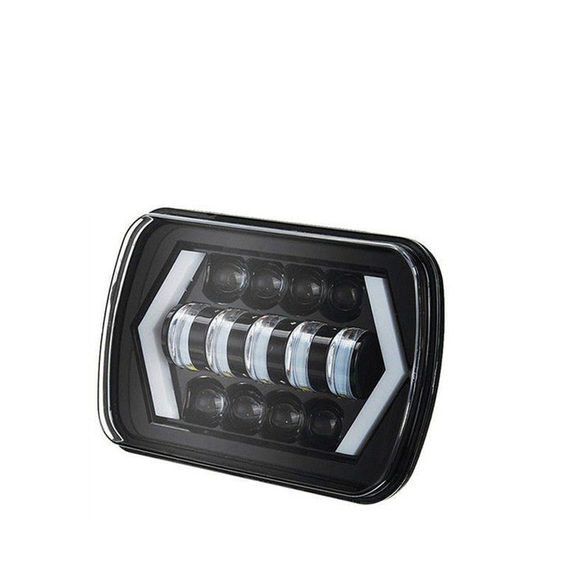 Factory supply car accessories Square 7Inch LED Headlight 55W Led Headlamp Hi/Low Turn Signal for car 4x4 luces para autos