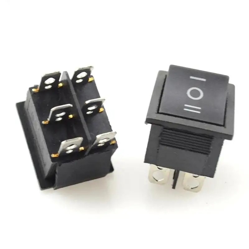 KCD1-105 Hole 20mm 2pin ON-OFF Round Red Rocker SWitch 10A/125V 6A/250V