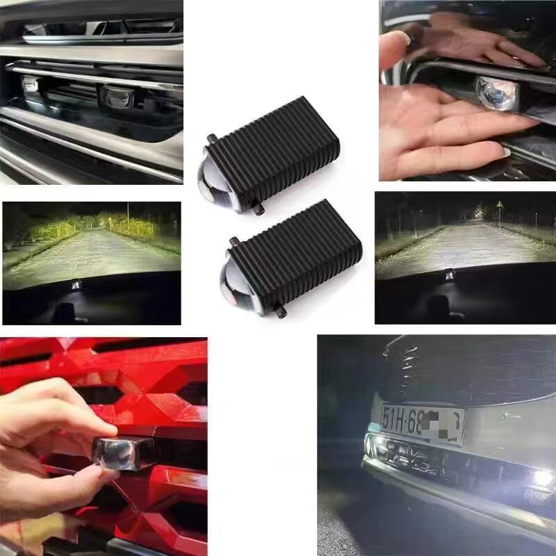 Super power Car Accessories 12V/24V Front Hood Grille light Amber white projector Led Daytime Running Grille Light For car