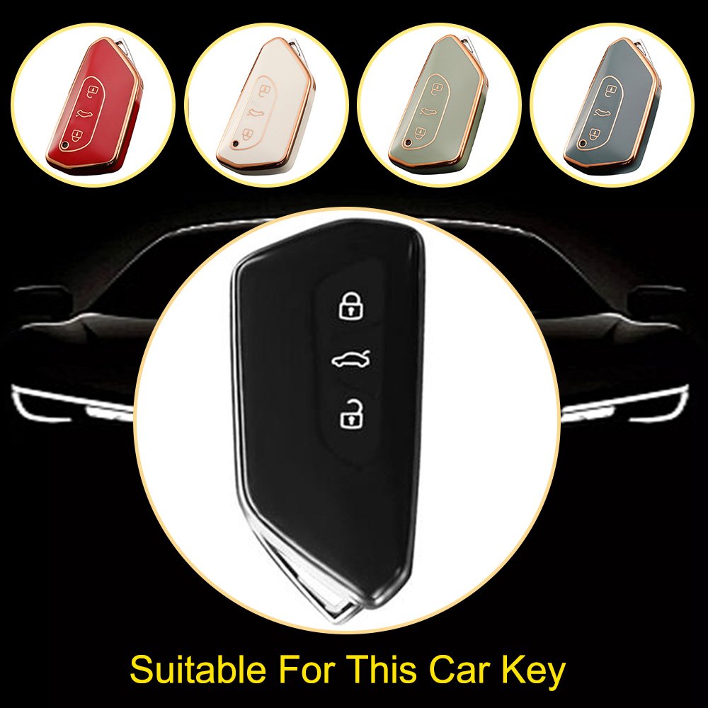 Innofit VOC1 Top Selling Car Key Case TPU For Volkswagen Skoda Golf Touron X Lens Creative Soft Cover Auto Accessories