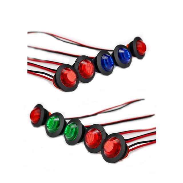 Hot sale 3/4 Inch Round LED Side Marker Lights Clearance Other Car light Accessories For Boat Trailer RV Pickup DOT/CE approved