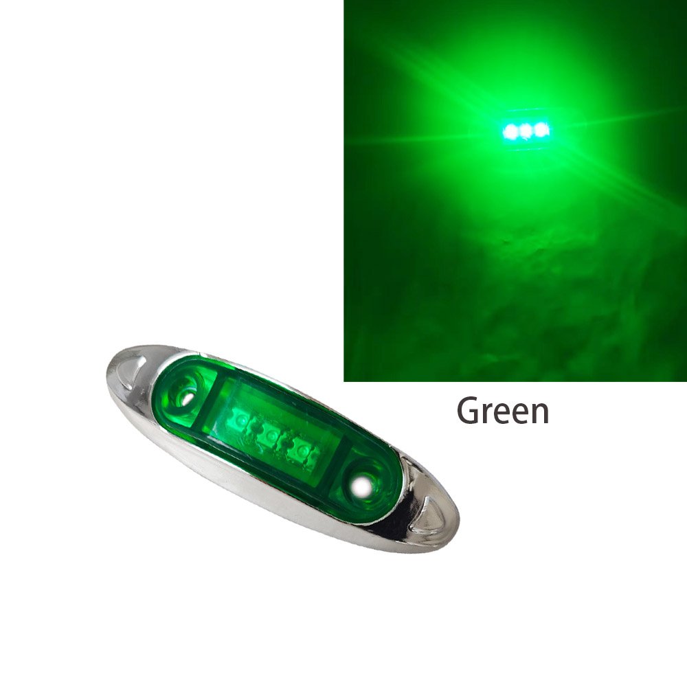 24V Automotive LED Side Tail Light Trucks 12V Voltage White Yellow Red Green Blue Driving Light Other Car Light Accessories