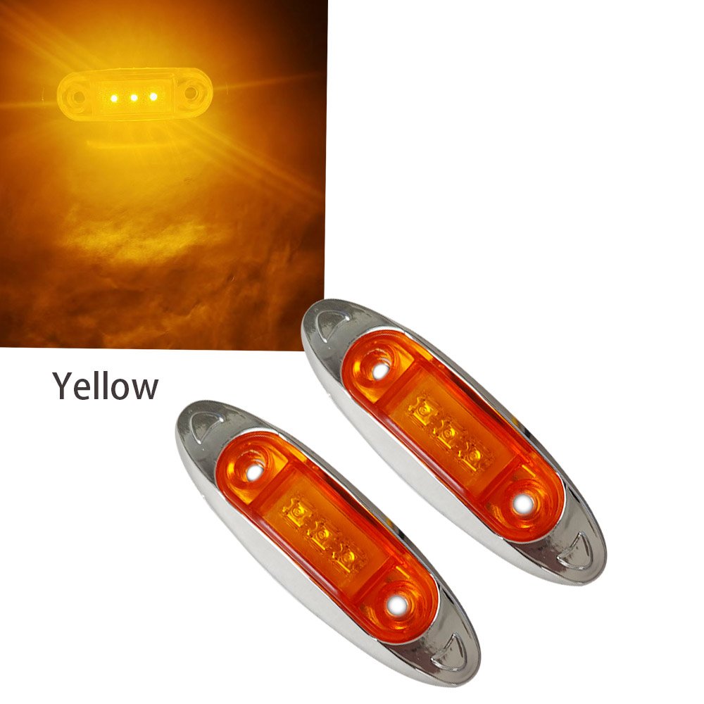 24V Automotive LED Side Tail Light Trucks 12V Voltage White Yellow Red Green Blue Driving Light Other Car Light Accessories