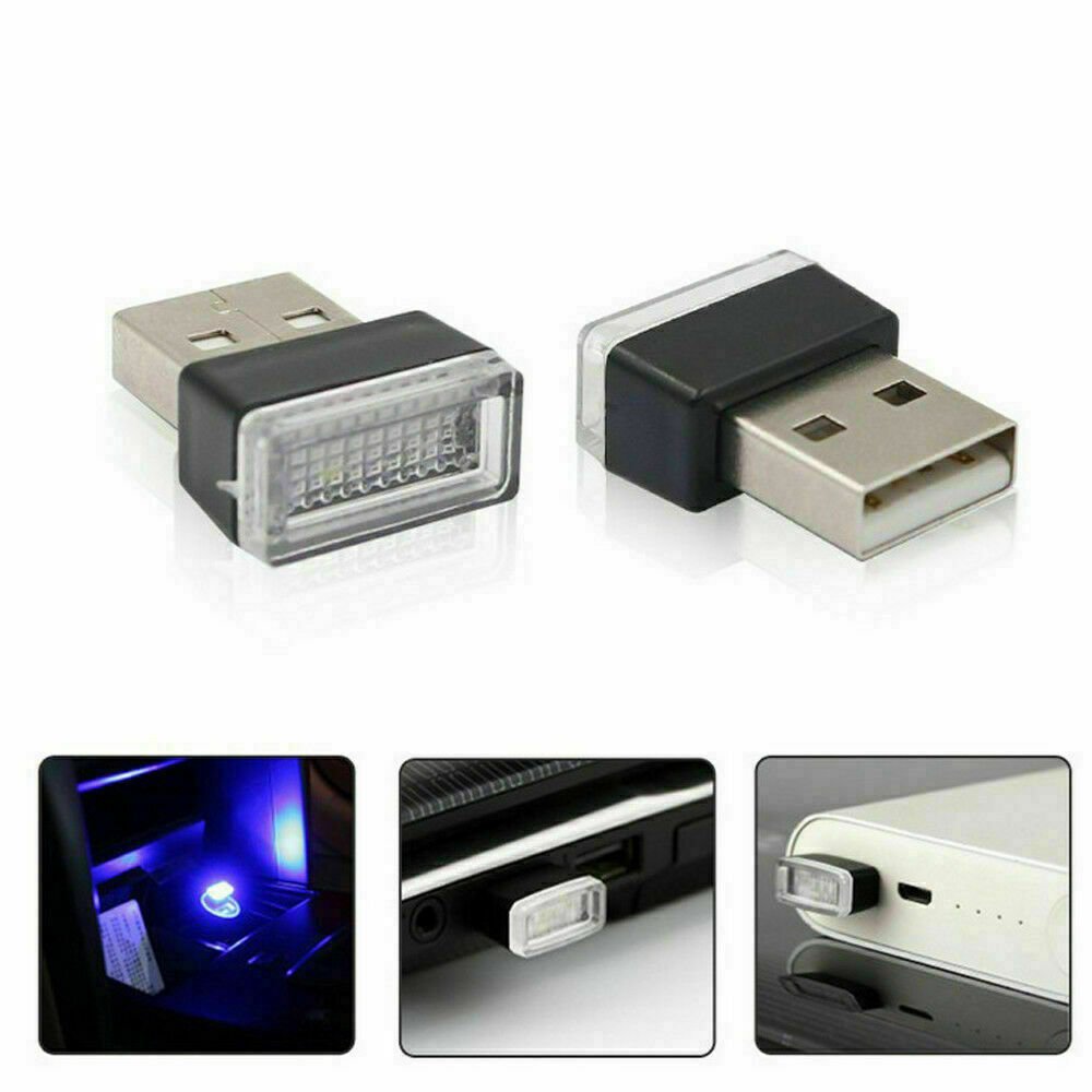 USB LED Mini Car Light Neon Atmosphere Ambient Guide Bright Lamp Light Accessories Decor Birthday Christmas Gifts Factory Price