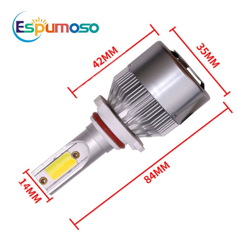 Car accessories 36W C6 Led Headlight COB Chip H7 H11 H4 Led Lighting C6 Led Headlamp accesorios parts