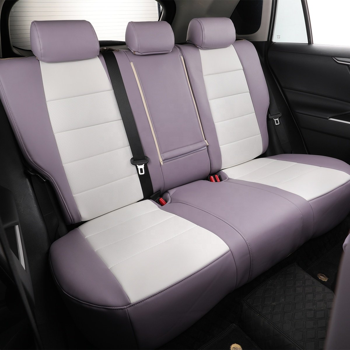 EKR Premium Leather Car Seat Covers Full Covered Fit Set Car Accessories Cushion Cover for Toyota Camry/CHR/Rav4