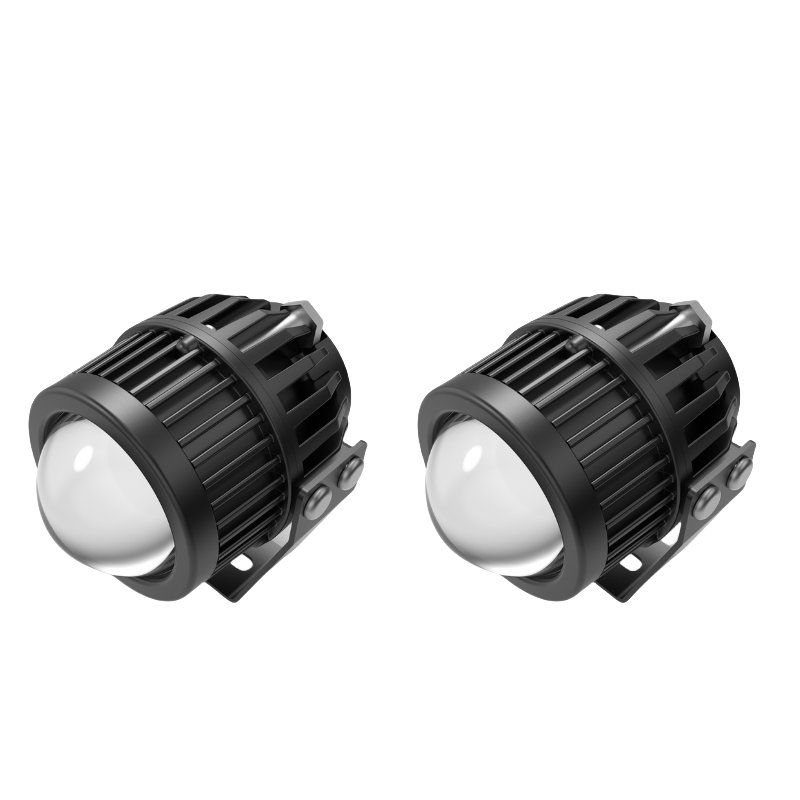2.0inch Three Color Bi LED Fog Lamp Projector Lens Car Led Headlights Hi/Low Beam Driving Lights