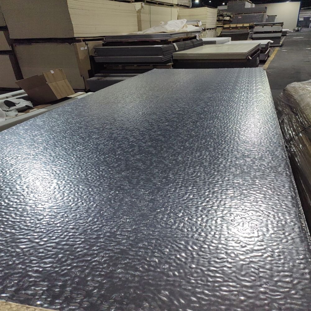 5mm 8mm Interior Water Ripple Decoration Board Bamboo Charcoal Fiber / Carbon Crystal Wood Veneer Wall Panel