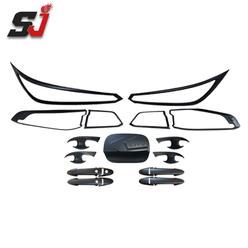 SJ factory car accessories abs carbon fiber car garnish combo set body kits for city 2015-2021