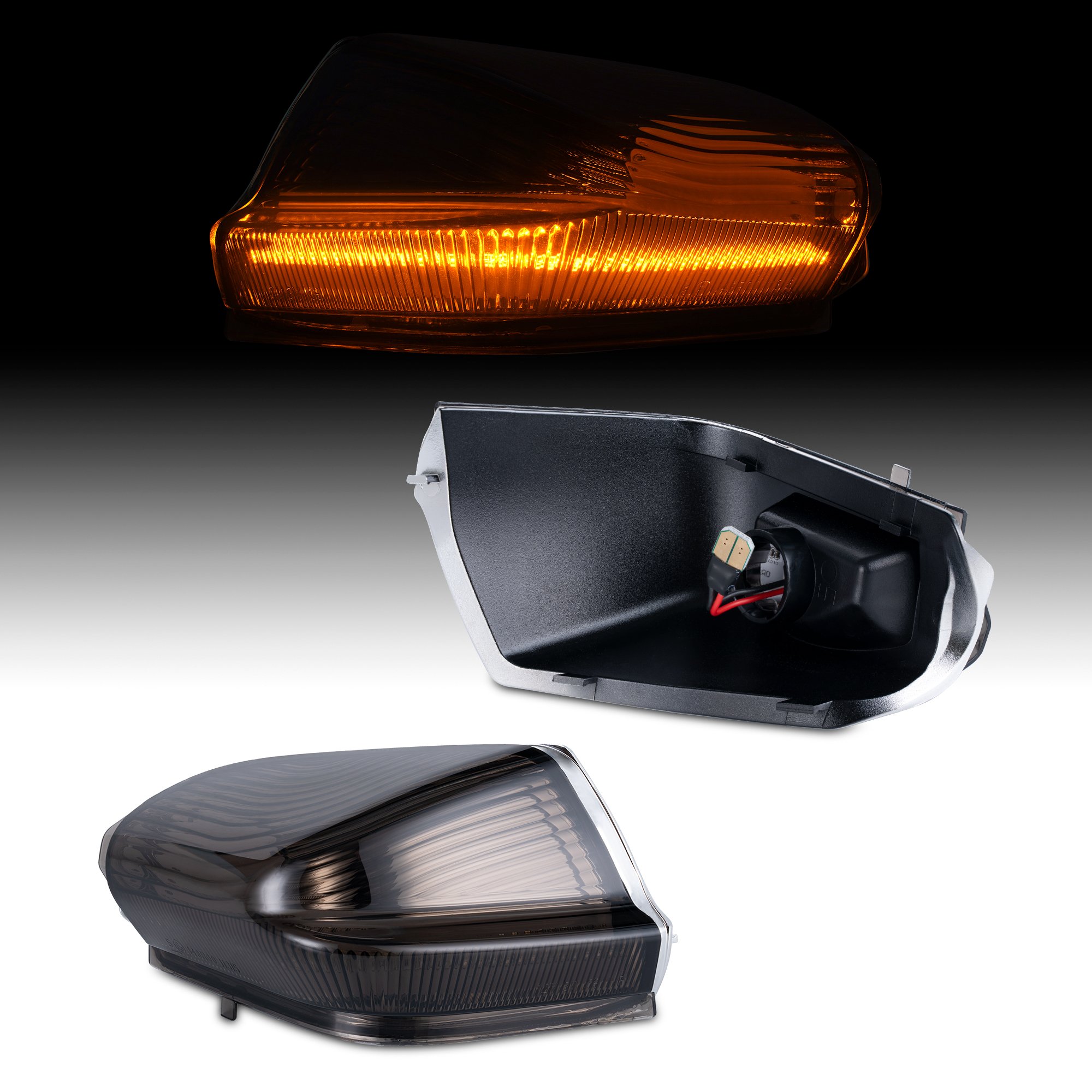 Sequential Amber LED Side Mirror Turn Signal Lights for Mercedes Benz Sprinter W906 VW Crafter 2006-2021