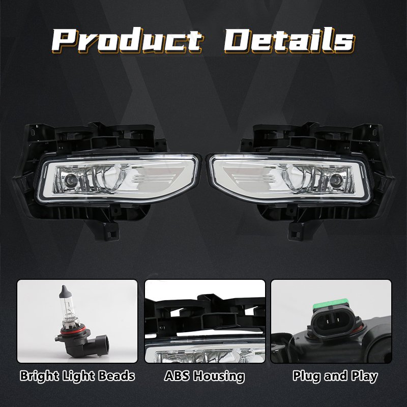 1 Set Car Front Bumper Fog Light Assembly for Nissan Versa Note 2018 2019 2020 2021 2022 Car Headlight Halogen Bulb Accessories