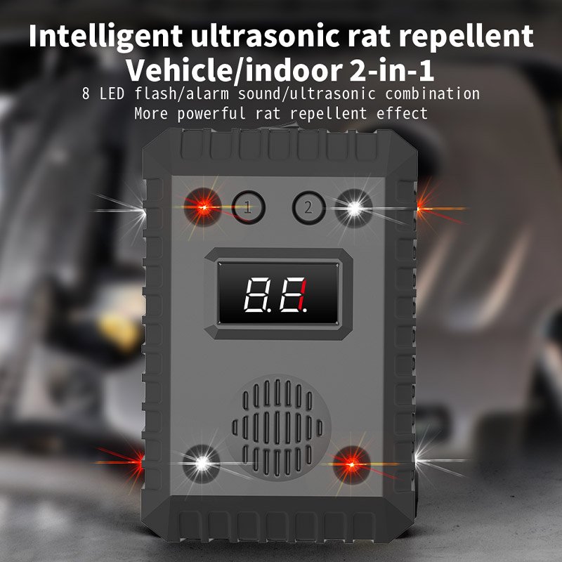 Other Car Accessories Ultrasonic Rodent Repeller for Car Squirrel Rat Chaser Strobe Lights Vehicle Hood Animal Repeller