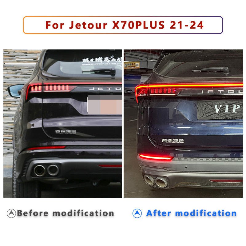 Hot Selling LED Rear Bumper Reflector light For Jetour X70 PLUS 2021 2022 2023 2024 Brake Lamp warning turn signals fog lights