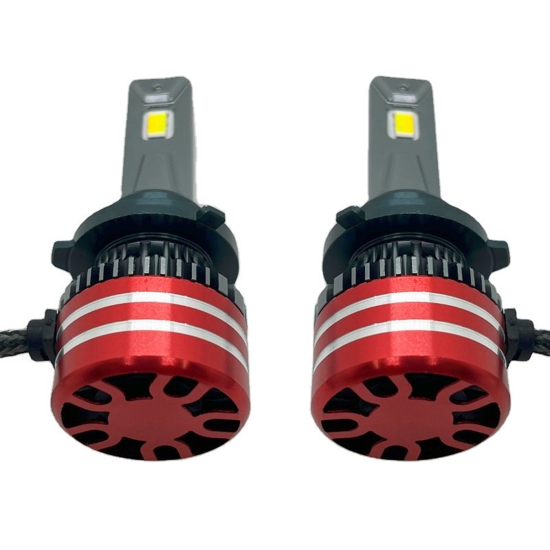 Three color car LED headlights 3000K 4300K 6000K headlamp H7 H1 H3 9005 9006 LED front lamps