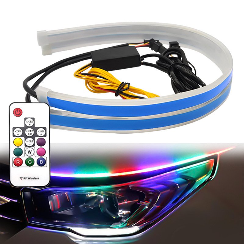 Auto Accessories Streaming daytime running lights Running water turn signal Multifunctional car daytime running lights