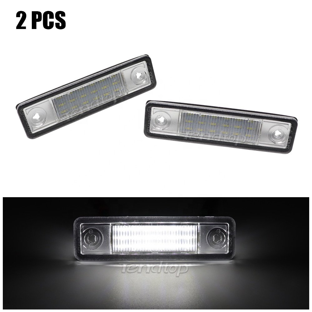 2pcs LED car Number License Plate Lights For Opel Corsa Vectra B Astra F G Omega A B Zafira A Signum No Error tail Plate Lamps