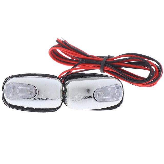 pair Car Wiper Washer Eyes Spout Windshield Water Jet Spray Nozzle Led Light Spray Nozzle Spout Wiper Washer Car Light