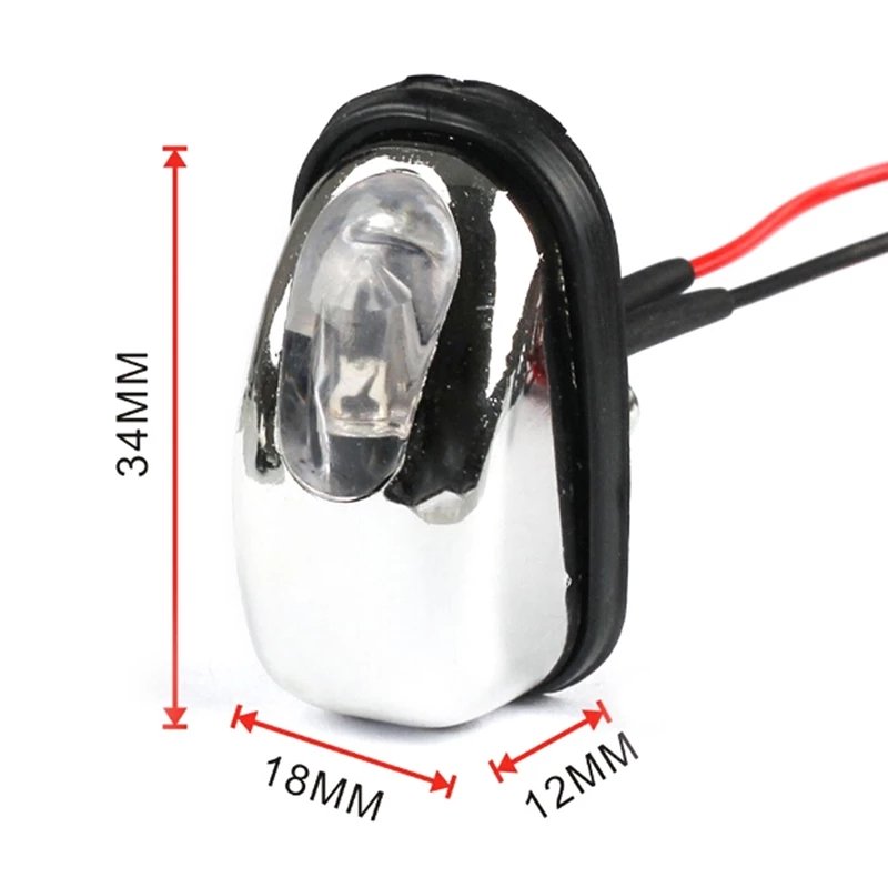 pair Car Wiper Washer Eyes Spout Windshield Water Jet Spray Nozzle Led Light Spray Nozzle Spout Wiper Washer Car Light