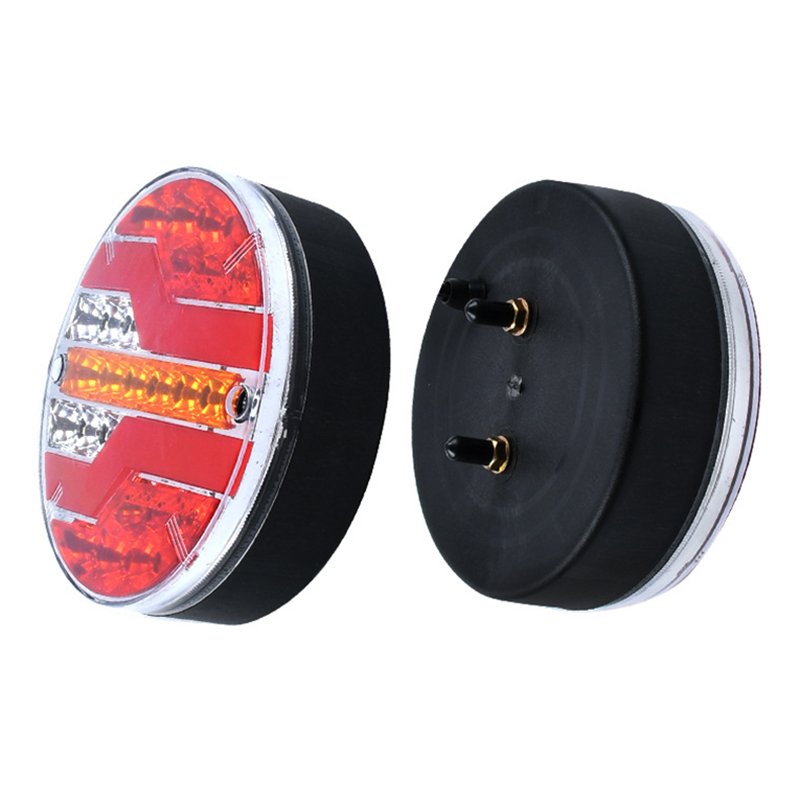 Car additional lighting red yellow white dynamic flashing safety working signal warning light LED12V24V truck rear light common