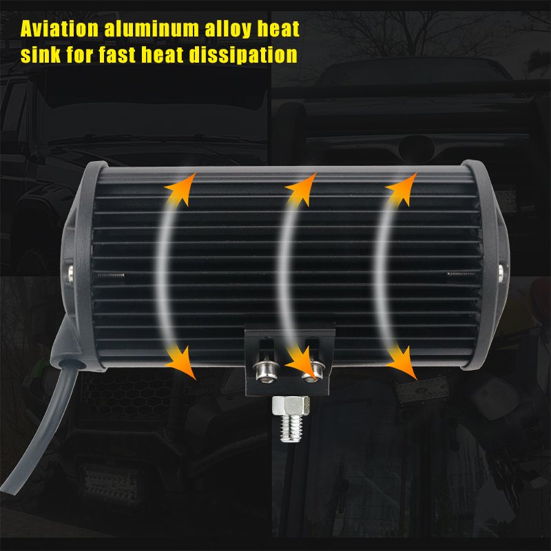 others car light accessories 120W headlights truck led tail fog 24v led light bar work light