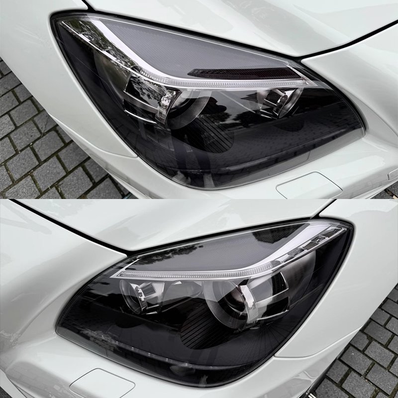 Factory Wholesale Anti-glare Car Headlight Film Dark Black Adhesive Vinyl Car Stickers TPU ppf Headlight film