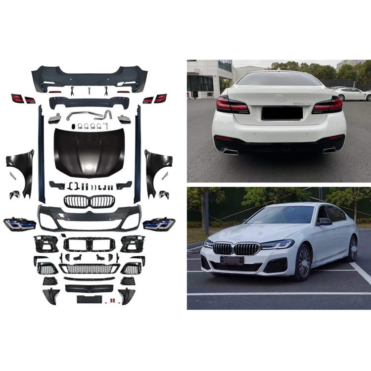 Car accessories bodykit F10 F18 body kit change to 21 G30 LCI 2022 M5 MT Style bodykit for BMW 5 series