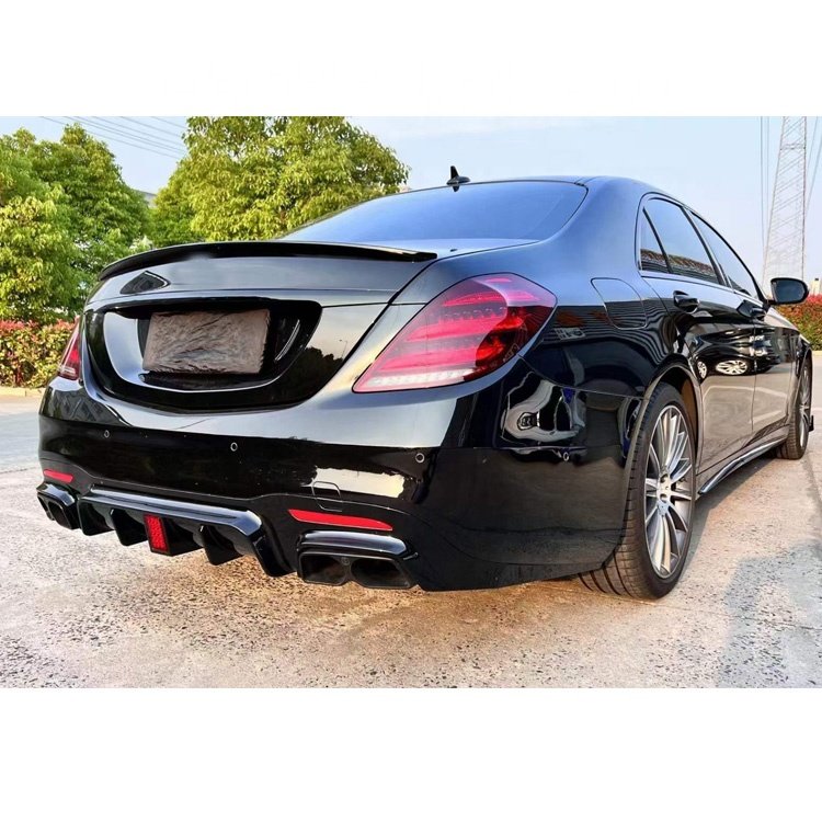 Car Accessories S63 Style+B700 Bady Kit Frony Rear Bumper Headlight Tail Lights Body Kits For Mercedes Benz W222 2014-2018