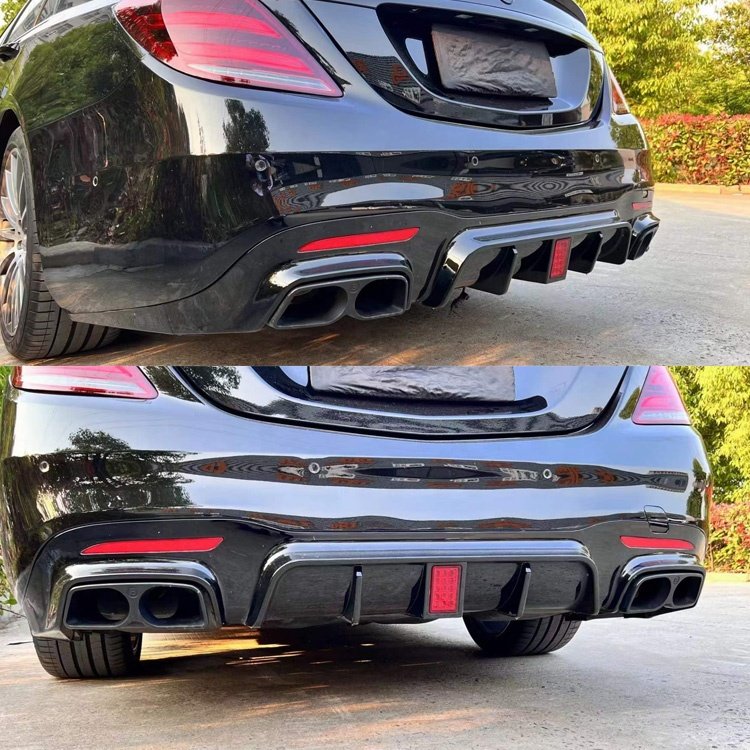 Car Accessories S63 Style+B700 Bady Kit Frony Rear Bumper Headlight Tail Lights Body Kits For Mercedes Benz W222 2014-2018