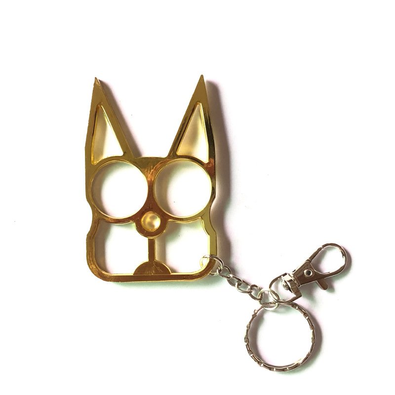 W-243 Ladies Bag Accessories Multi-function Portable Cute Cat Ear Keychain Girls Outdoor Metal Alloy Bottle Opener Key Chain