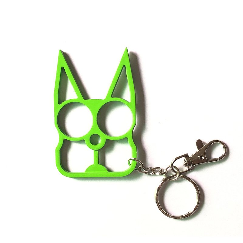 W-243 Ladies Bag Accessories Multi-function Portable Cute Cat Ear Keychain Girls Outdoor Metal Alloy Bottle Opener Key Chain