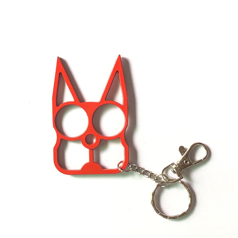 W-243 Ladies Bag Accessories Multi-function Portable Cute Cat Ear Keychain Girls Outdoor Metal Alloy Bottle Opener Key Chain
