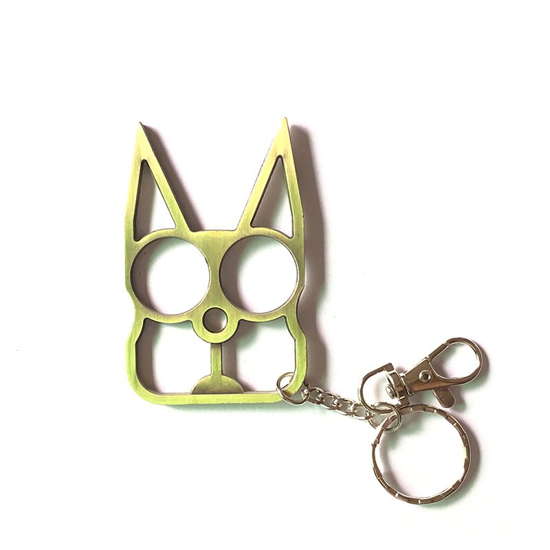 W-243 Ladies Bag Accessories Multi-function Portable Cute Cat Ear Keychain Girls Outdoor Metal Alloy Bottle Opener Key Chain